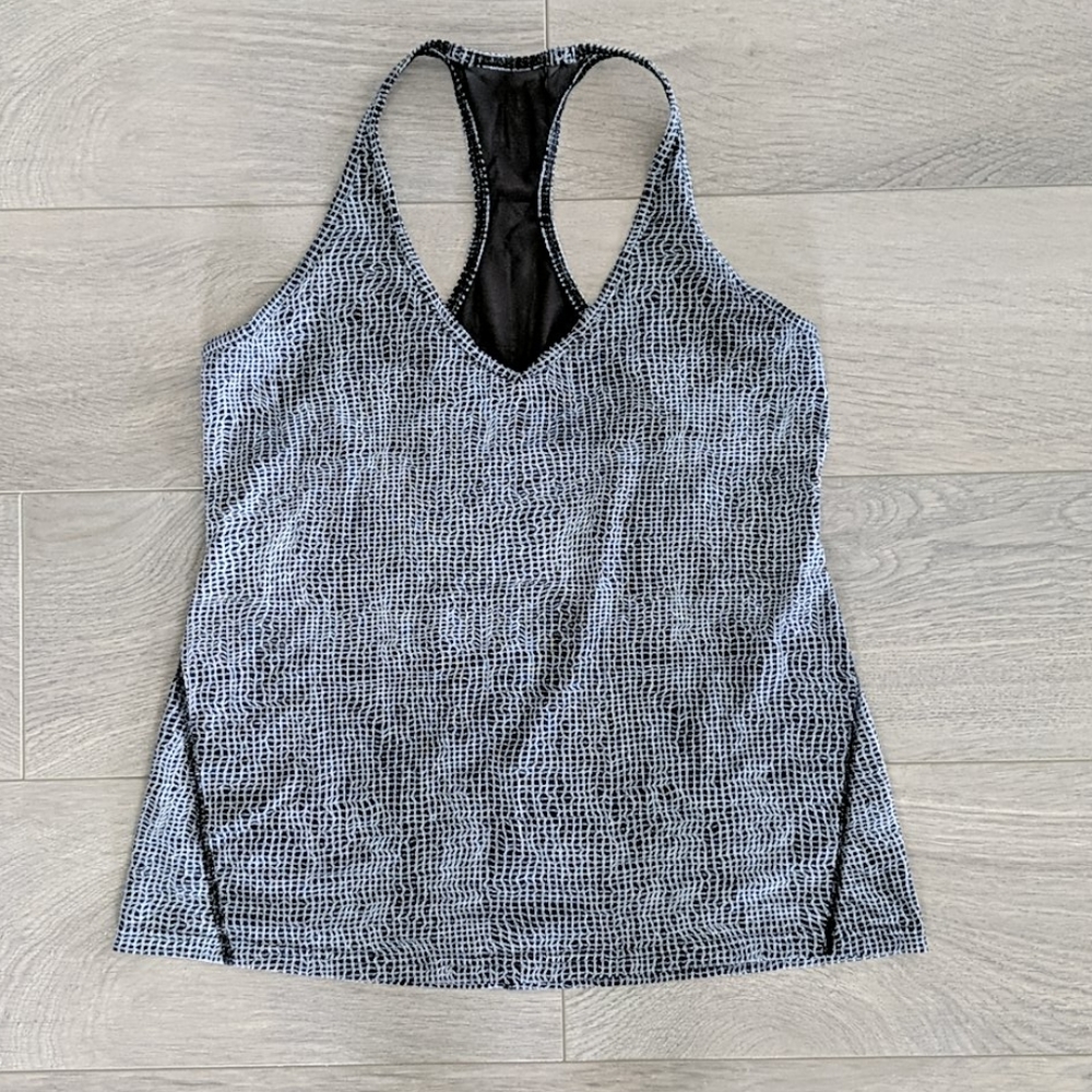lululemon athletica Black and White Tank Top